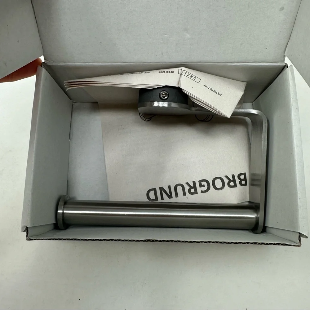 IKEA Brogrund Stainless Steel Toilet Paper Roll Holder